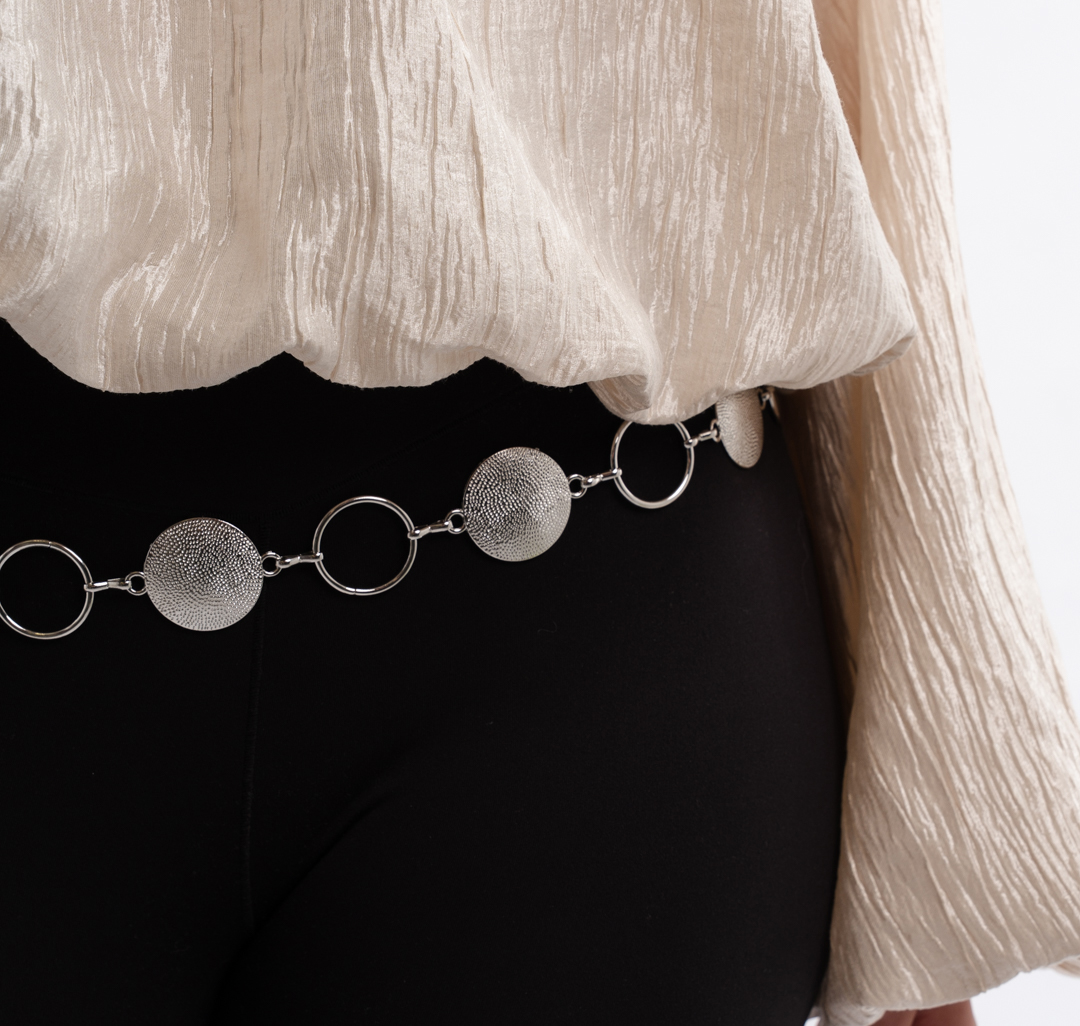 Ремень-цепочка Мармалато, цвет Серебро #4