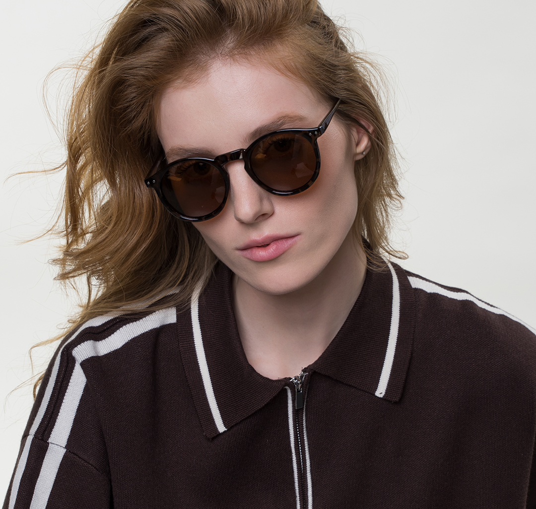 Очки солнцезащитные с поляризацией коричневые Мармалато, цвет коричневый-черный-серебро #1