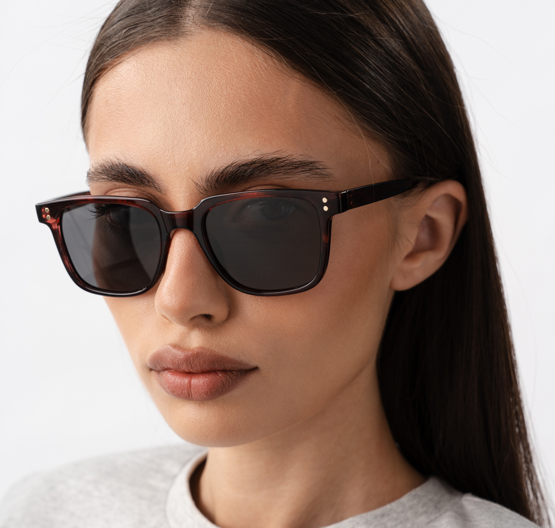 Очки с чехлом Мармалато, цвет коричневый-черный-золото #1