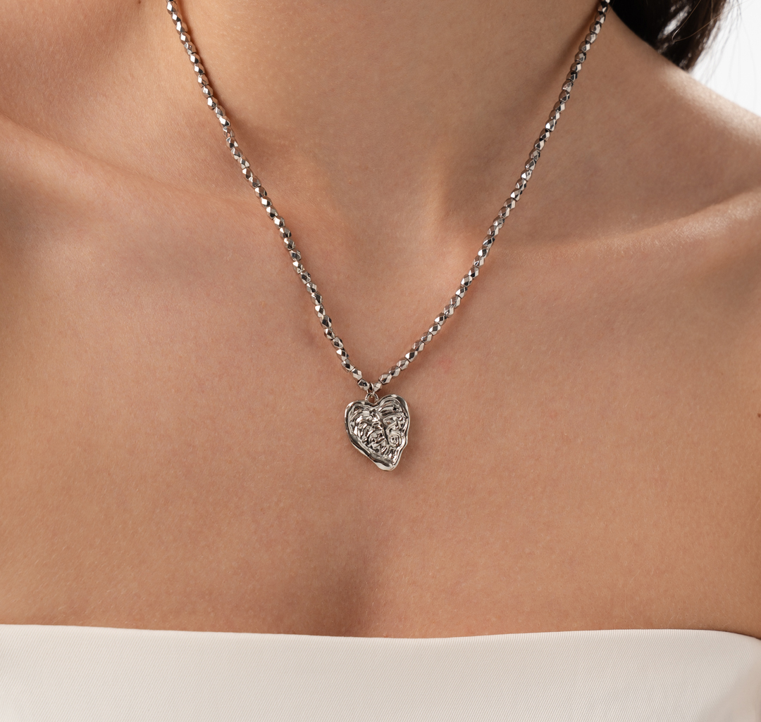 Колье Мармалато, цвет серебро #2