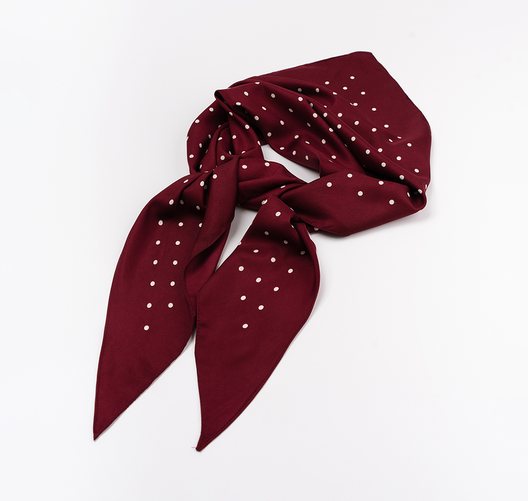 Платок Мармалато, цвет бордовый-молочный #5