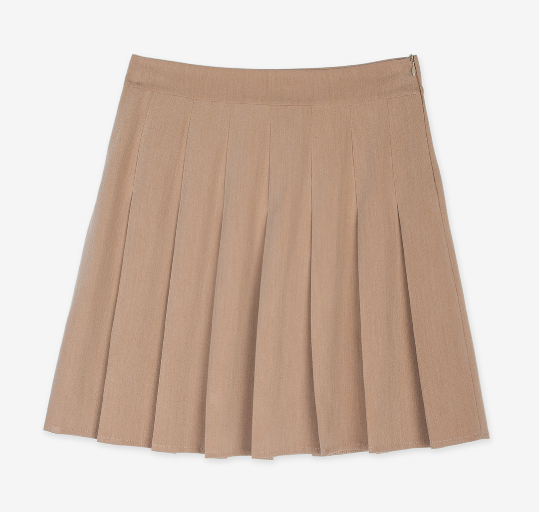 Женская плиссированная юбка Мармалато, цвет Темно-бежевый #4