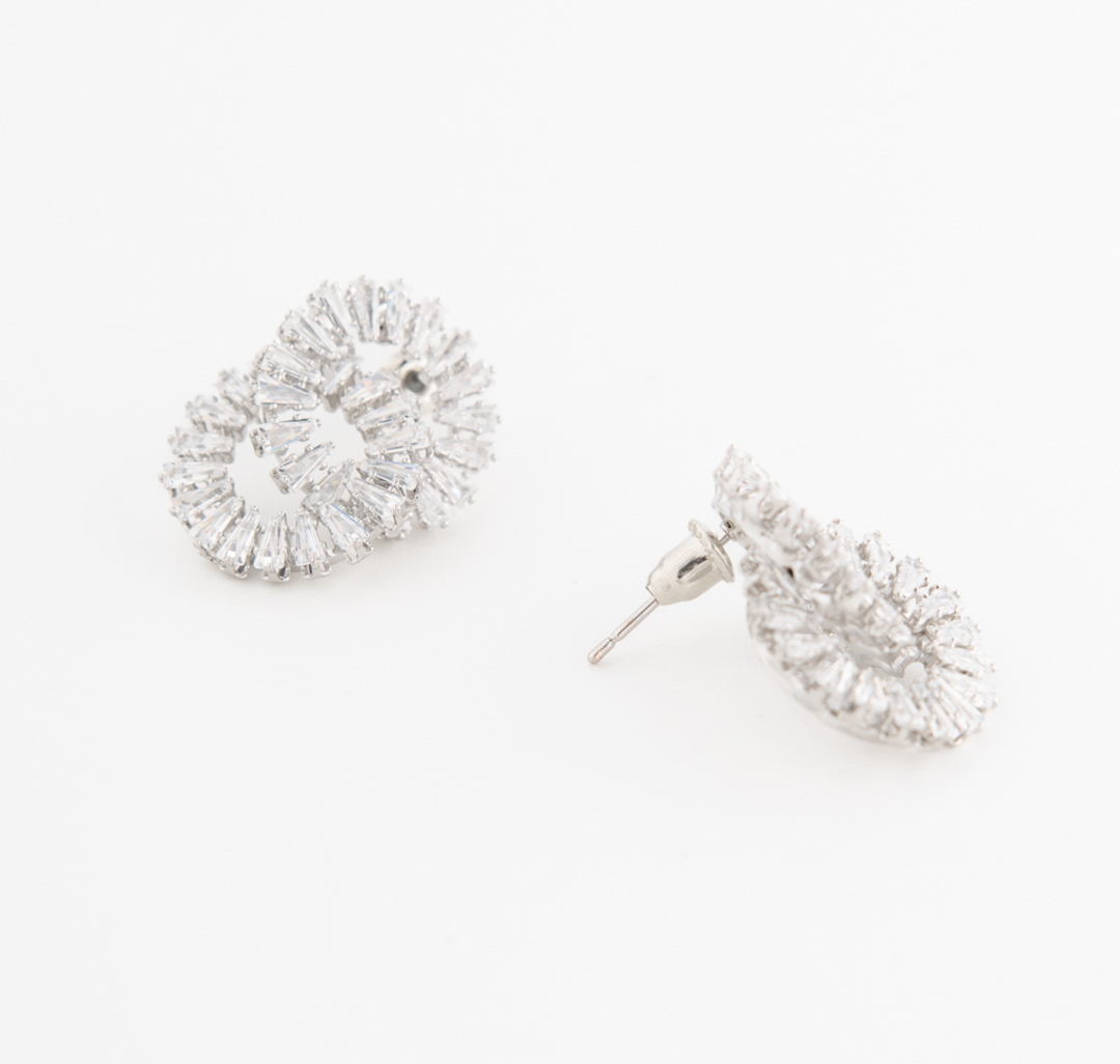 Серьги Мармалато, цвет Серебро-прозрачный #2