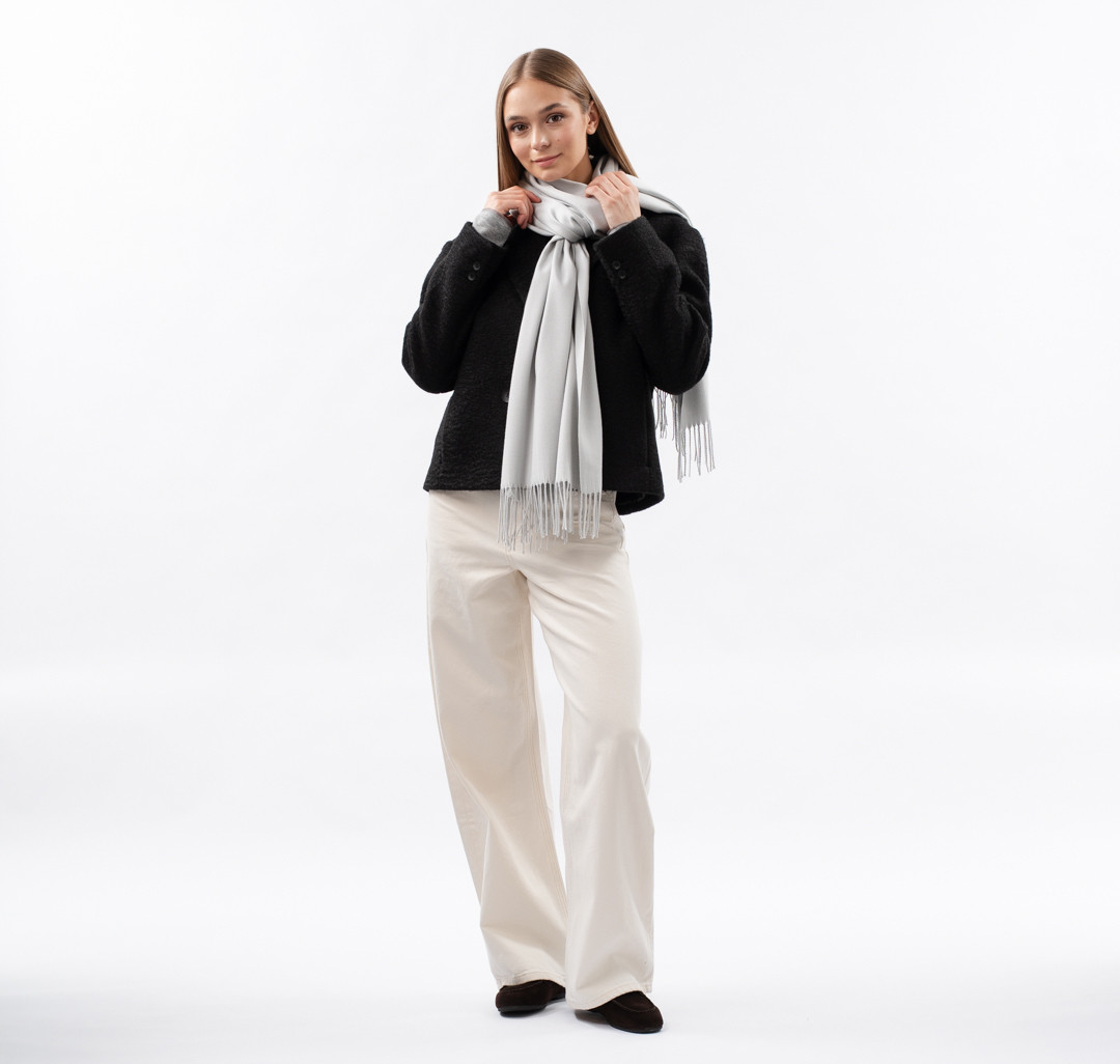 Палантин Мармалато, цвет светло-светло-серый #2