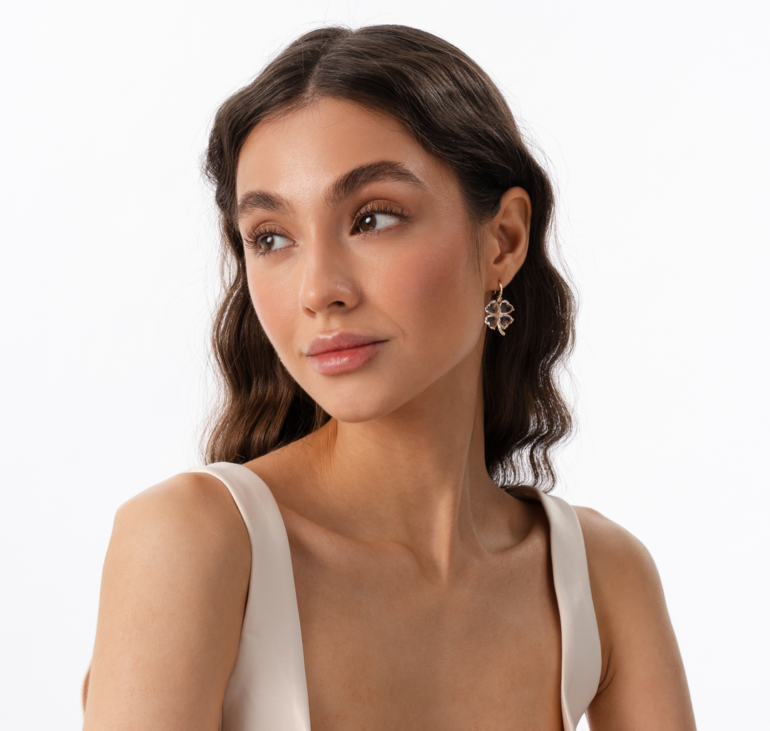 Серьги Мармалато, цвет Золото-прозрачный #2