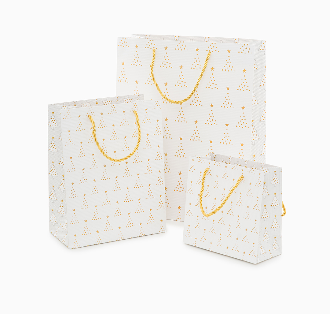 Подарочный пакет Мармалато, цвет Белый-золотой #2