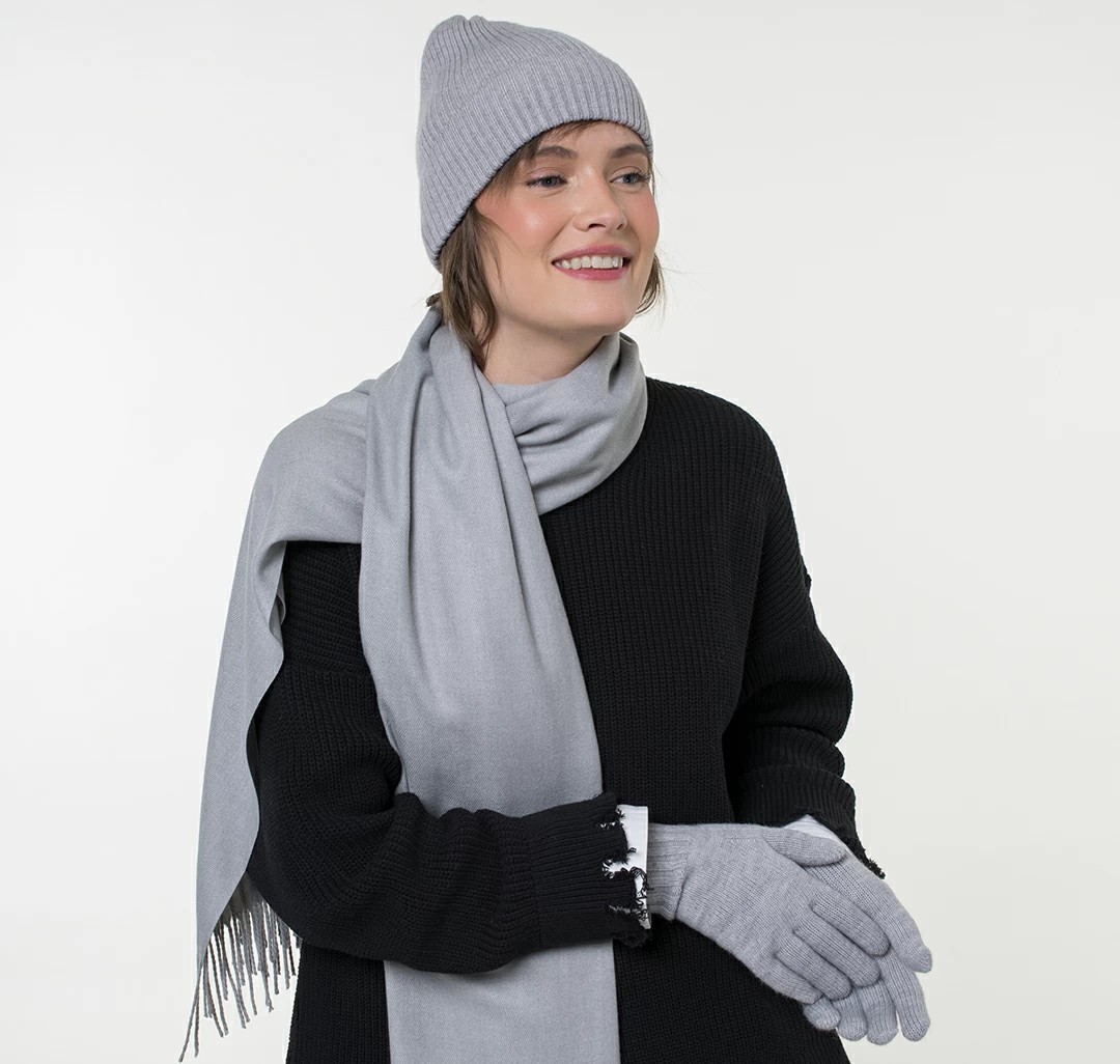 Палантин Мармалато, цвет светло-серый #3