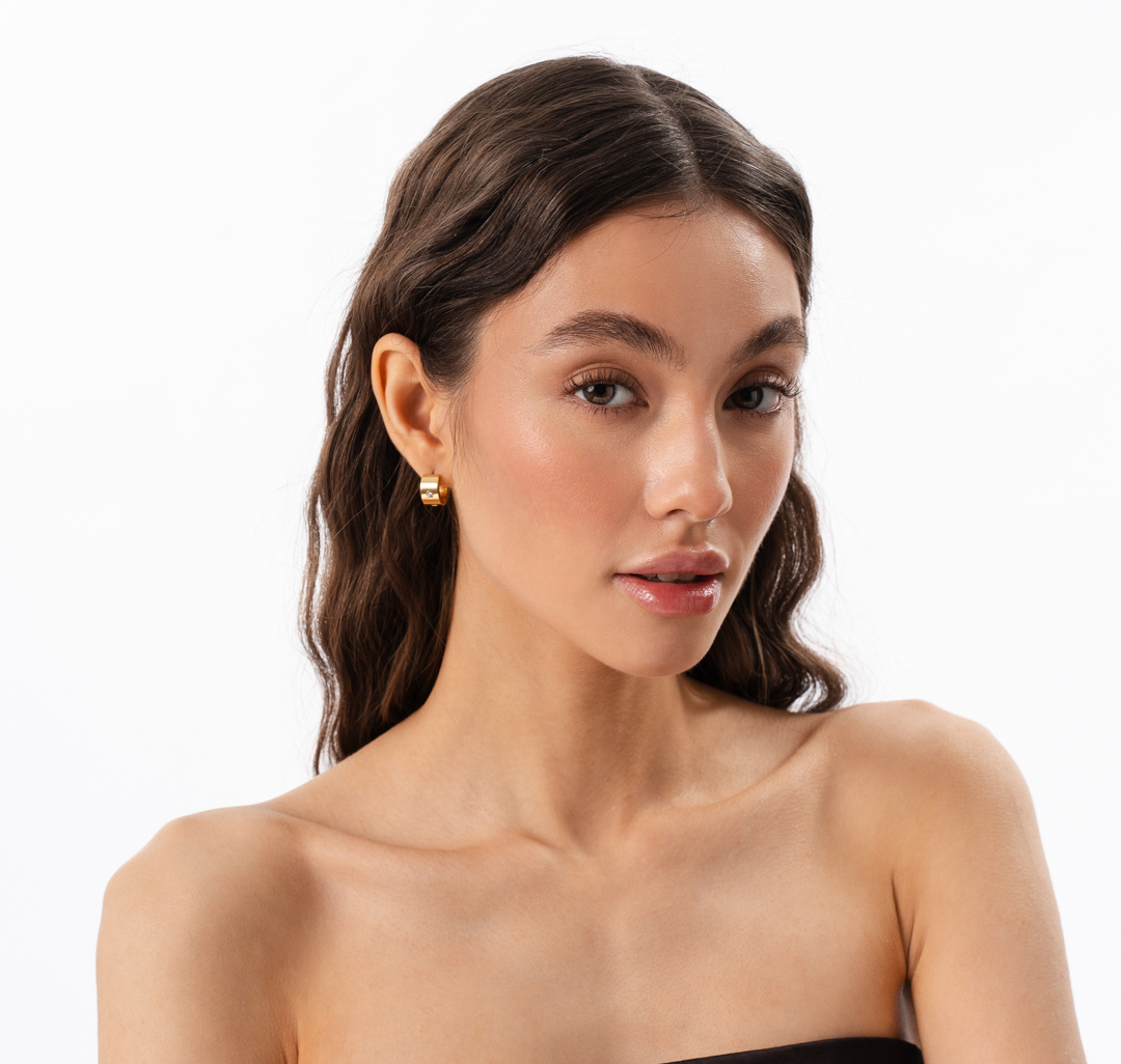 Серьги Мармалато, цвет Золото-прозрачный #3