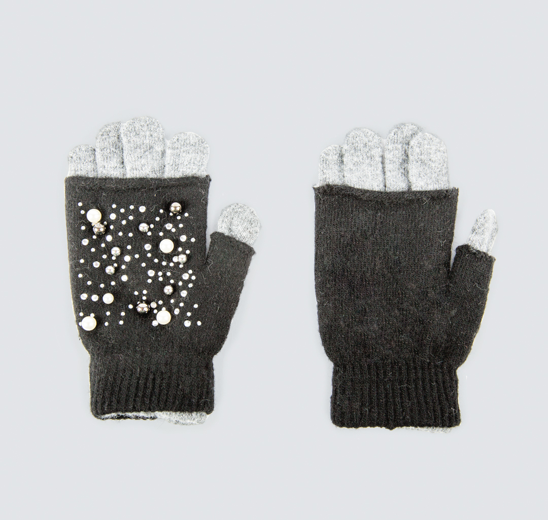 Перчатки Мармалато, цвет Серый-черный #1