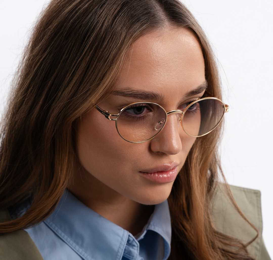 Очки с чехлом Мармалато, цвет золото-серый-черный #1