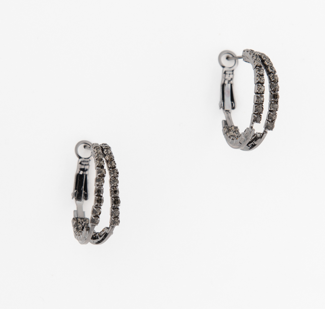 Серьги Мармалато, цвет Черный-серый #1