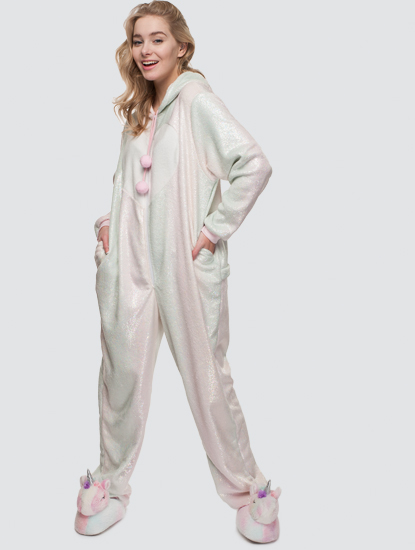Женский кигуруми пижама кот единорог