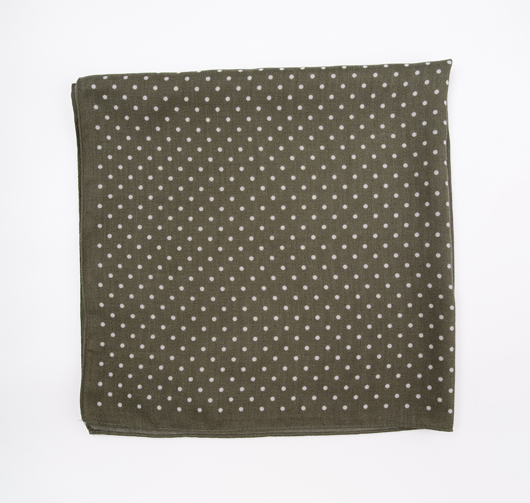 Платок Мармалато, цвет хаки-белый #4