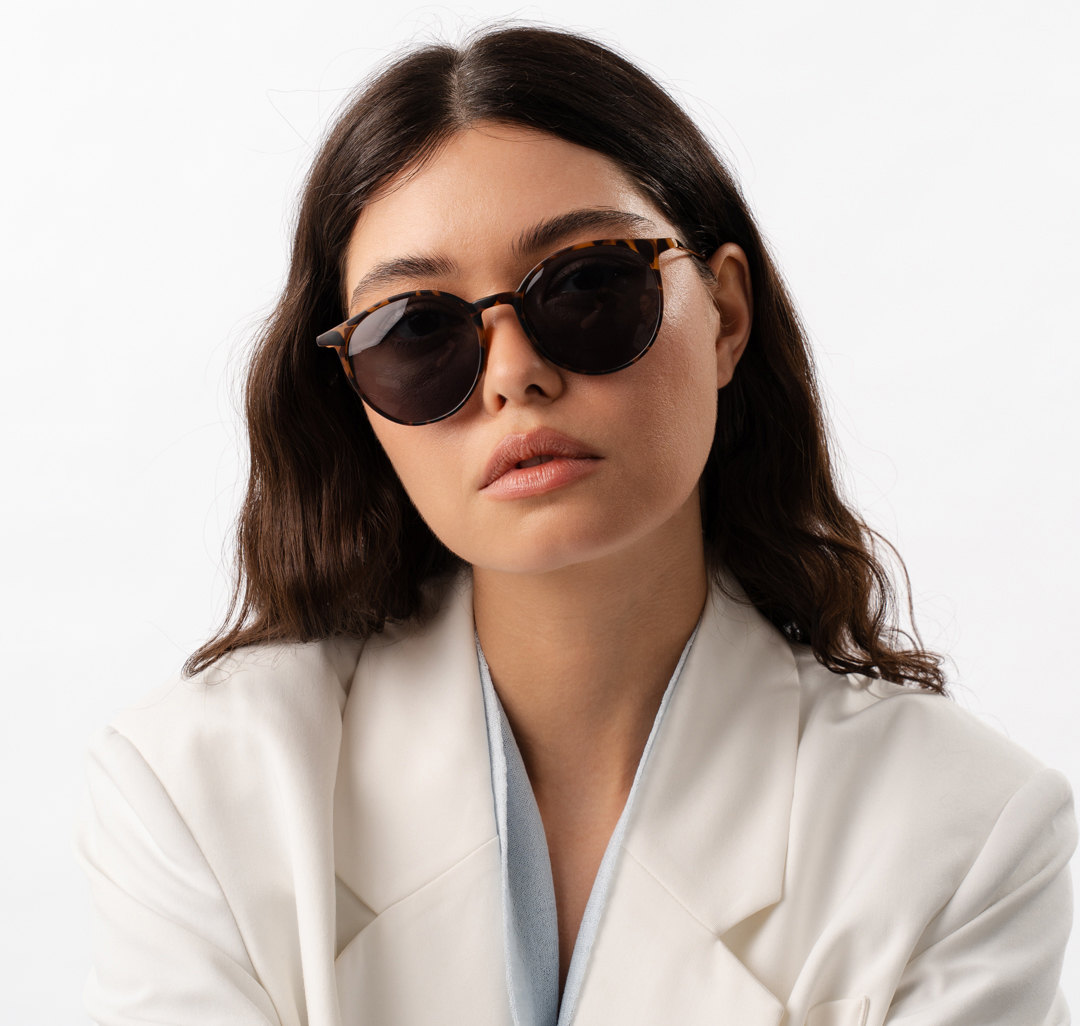 Очки с чехлом Мармалато, цвет черный-коричневый-золото #2