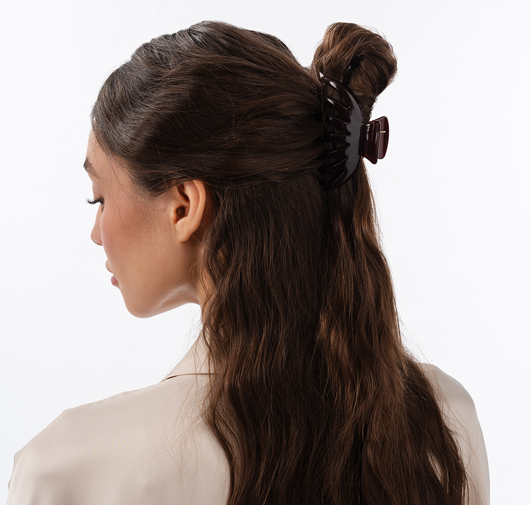 Заколка-краб Мармалато, цвет Темно-винный #5