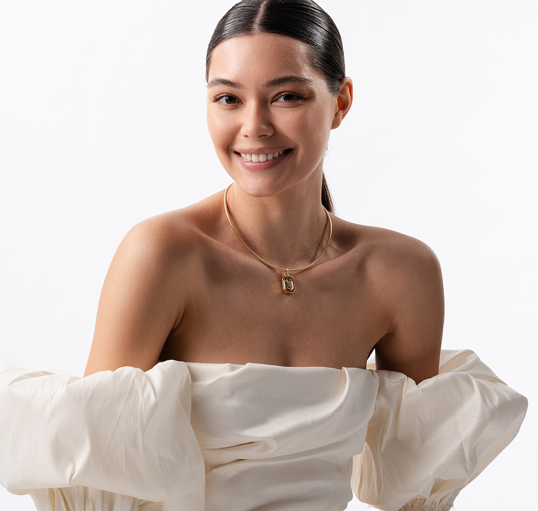 Колье Мармалато, цвет золото-бежевый #4