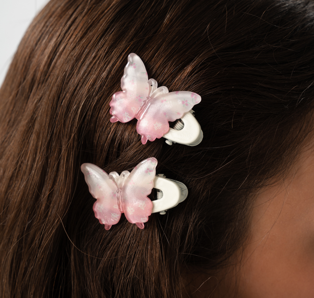 Набор зажимов (2 шт) Мармалато, цвет светло-розовый-розовый #2