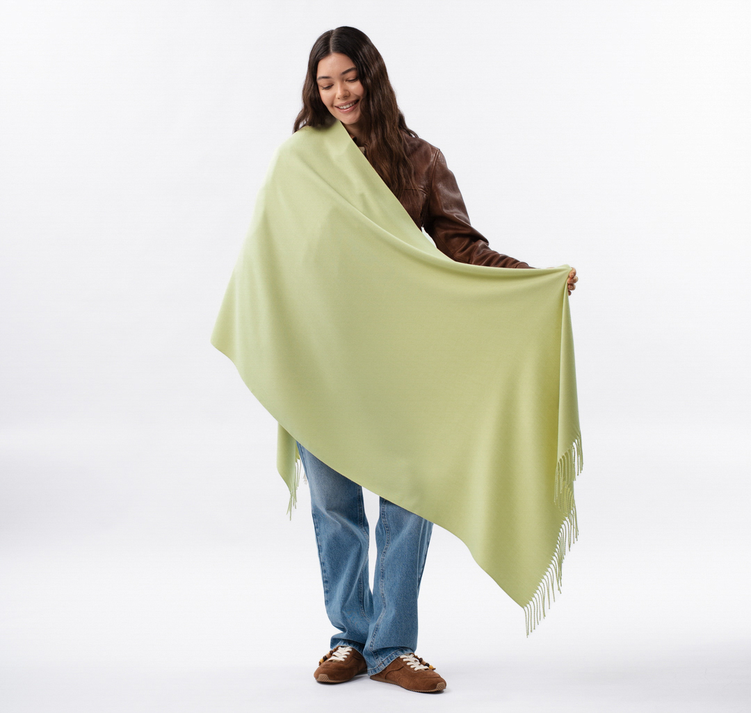 Палантин Мармалато, цвет светло-оливковый #3