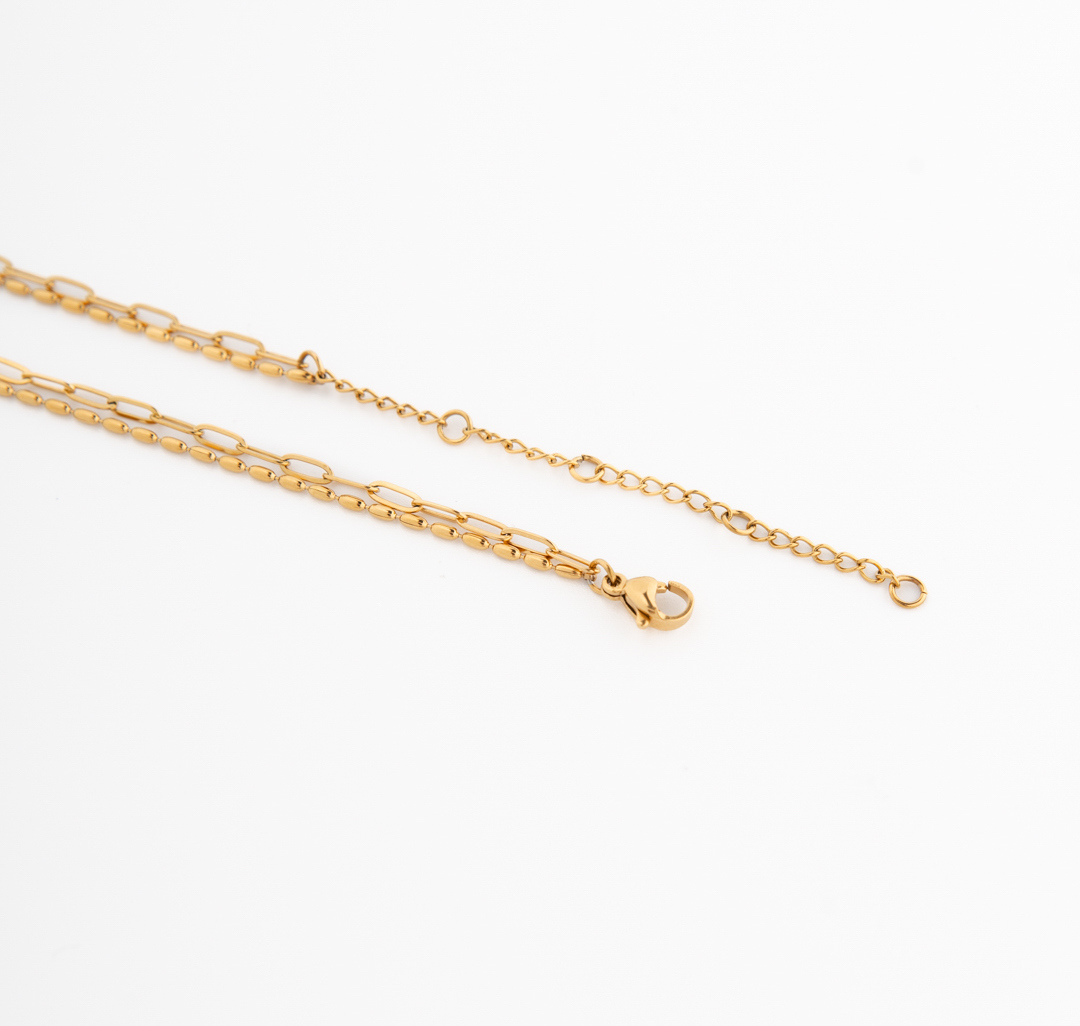 Колье Мармалато, цвет золото-прозрачный #6