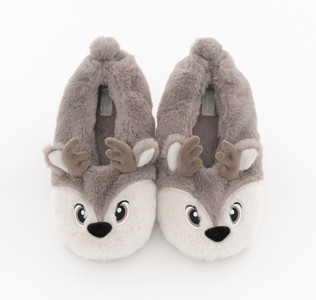 Домашние тапочки Мармалато, цвет Серый-молочный #3