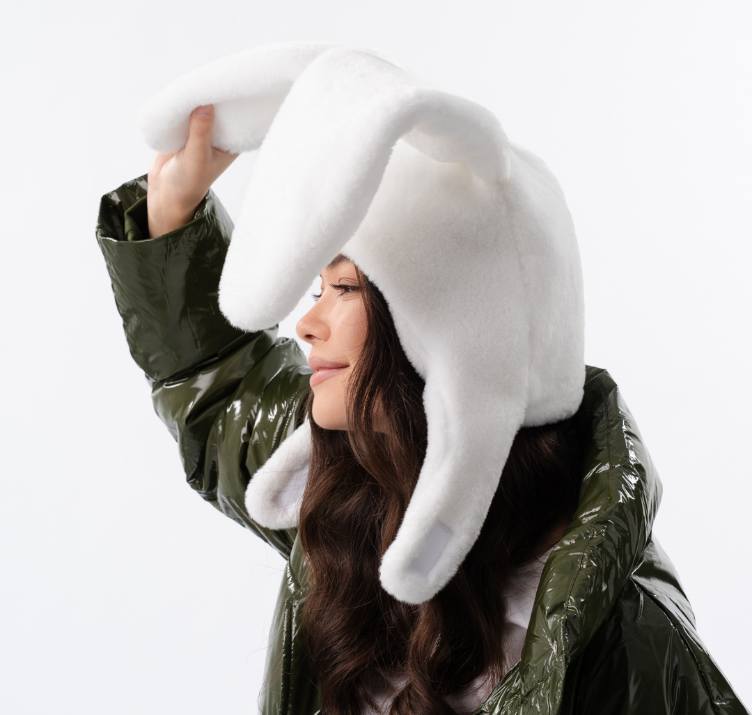 Шапка-ушанка Мармалато, цвет Белый #2