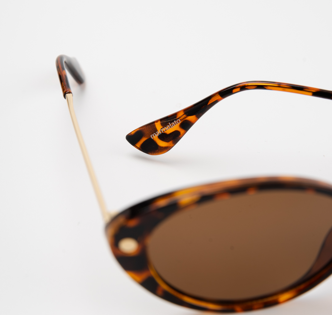 Очки с чехлом Мармалато, цвет коричневый-бежевый-золото #5