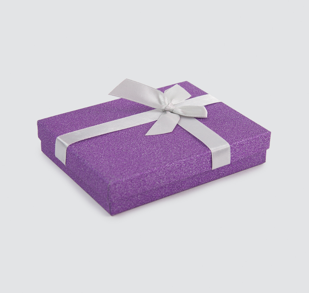 Подарочная коробка Мармалато, цвет Фиолетовый-серебро #1
