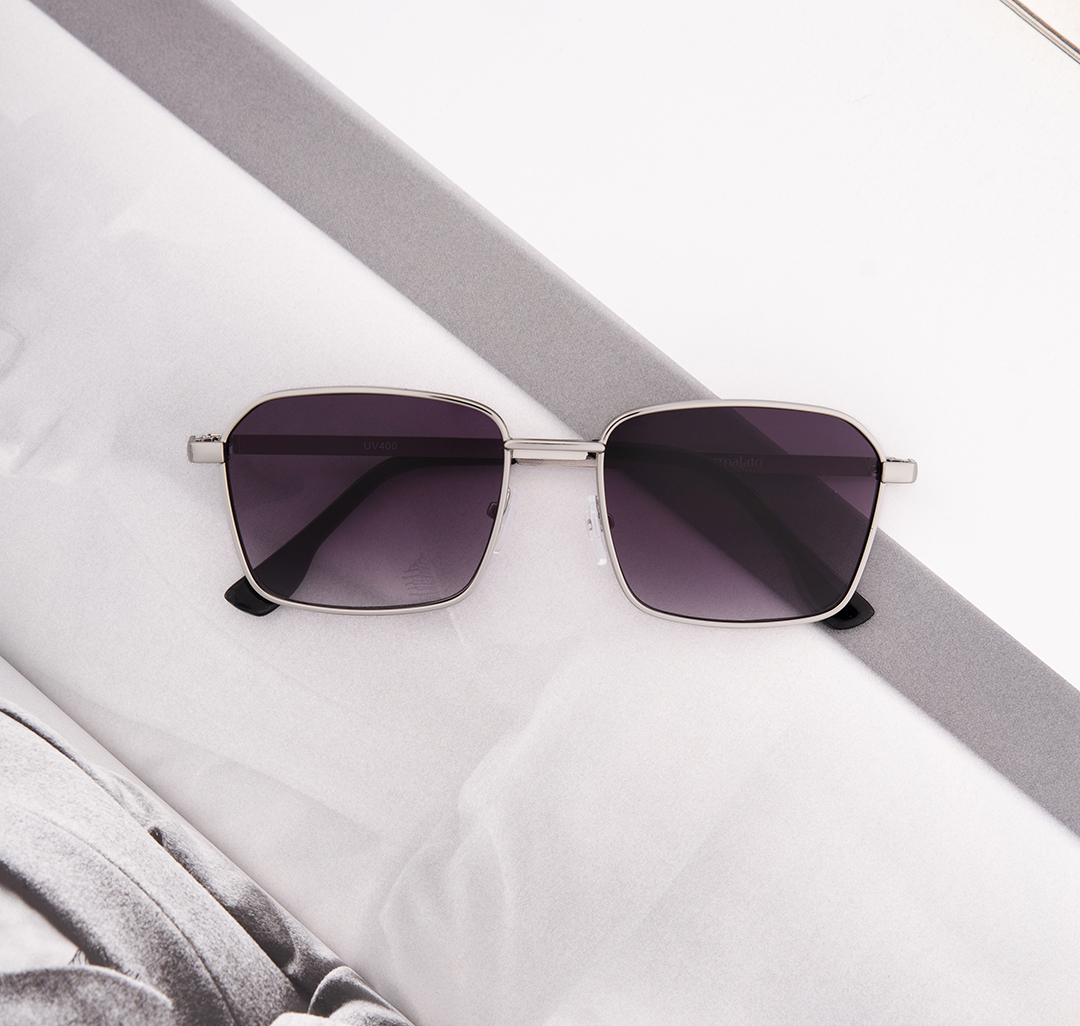 Очки солнцезащитные черные Мармалато, цвет черный-серебро #3