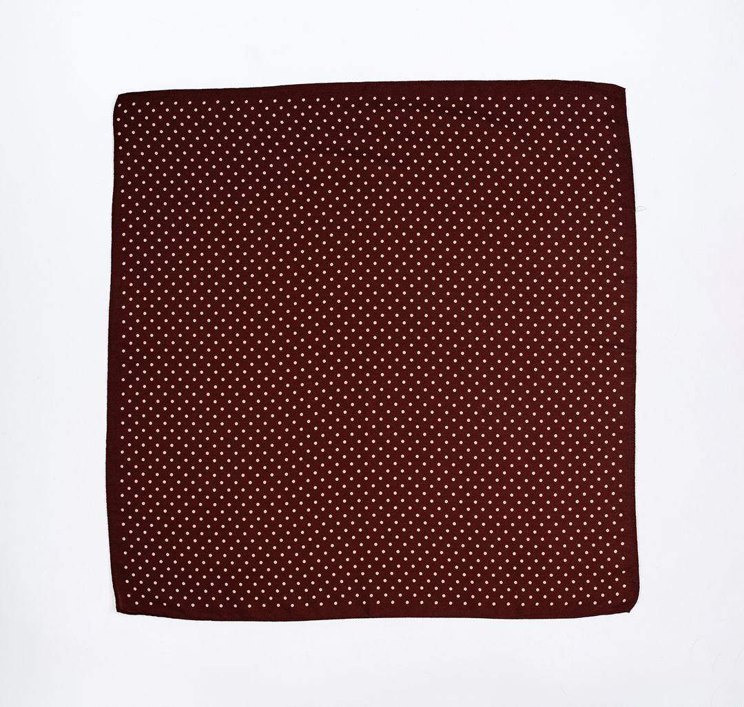 Платок Мармалато, цвет бордовый-белый #3