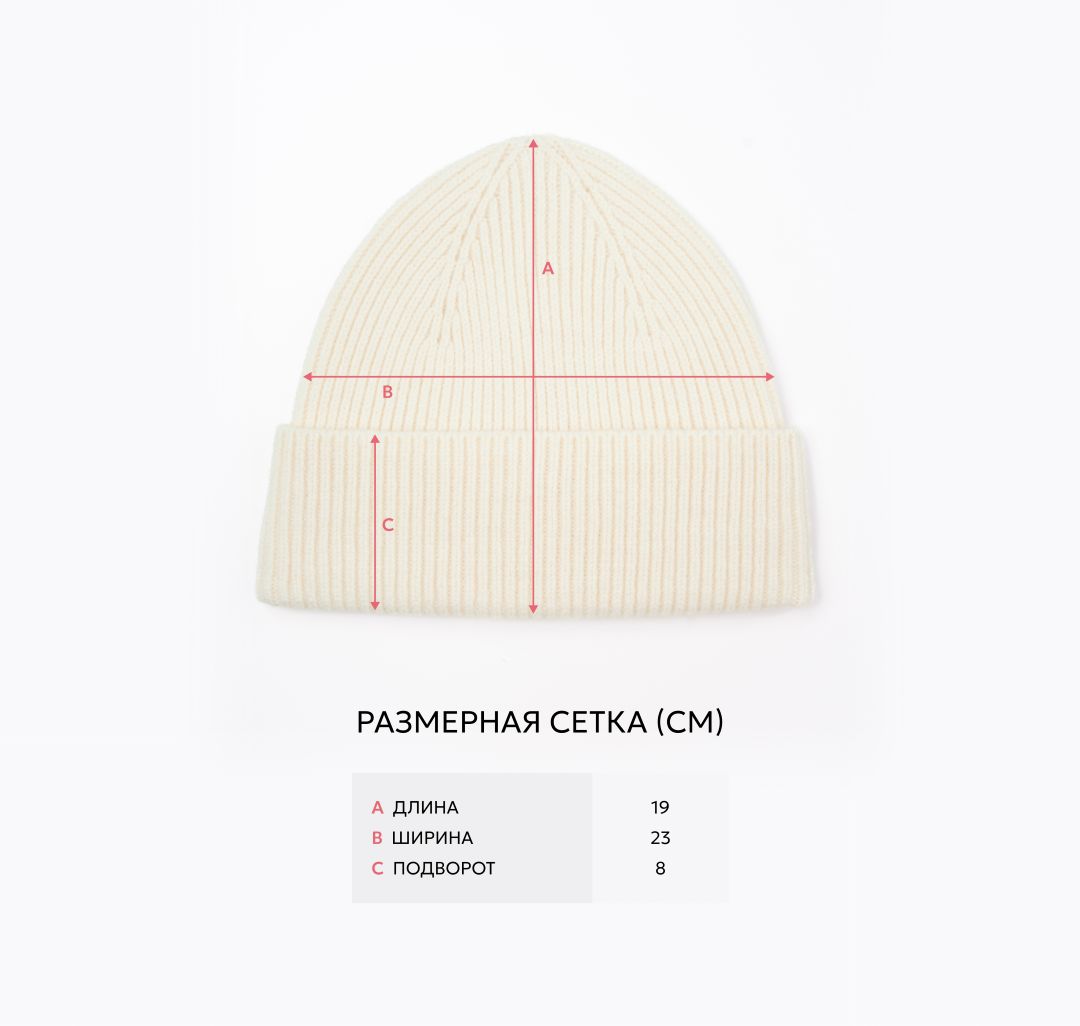 Шапка Мармалато, цвет белый #7