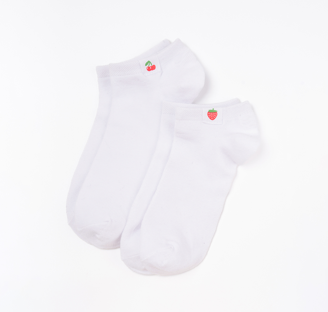 Носки (2 пары) Мармалато, цвет белый-красный-зеленый #2