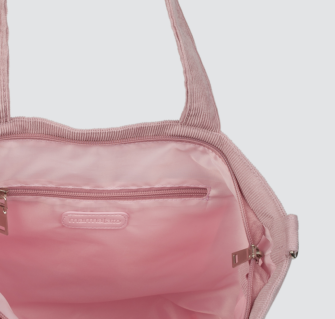 Текстильная женская сумка-шоппер Мармалато, цвет Пудровый #4