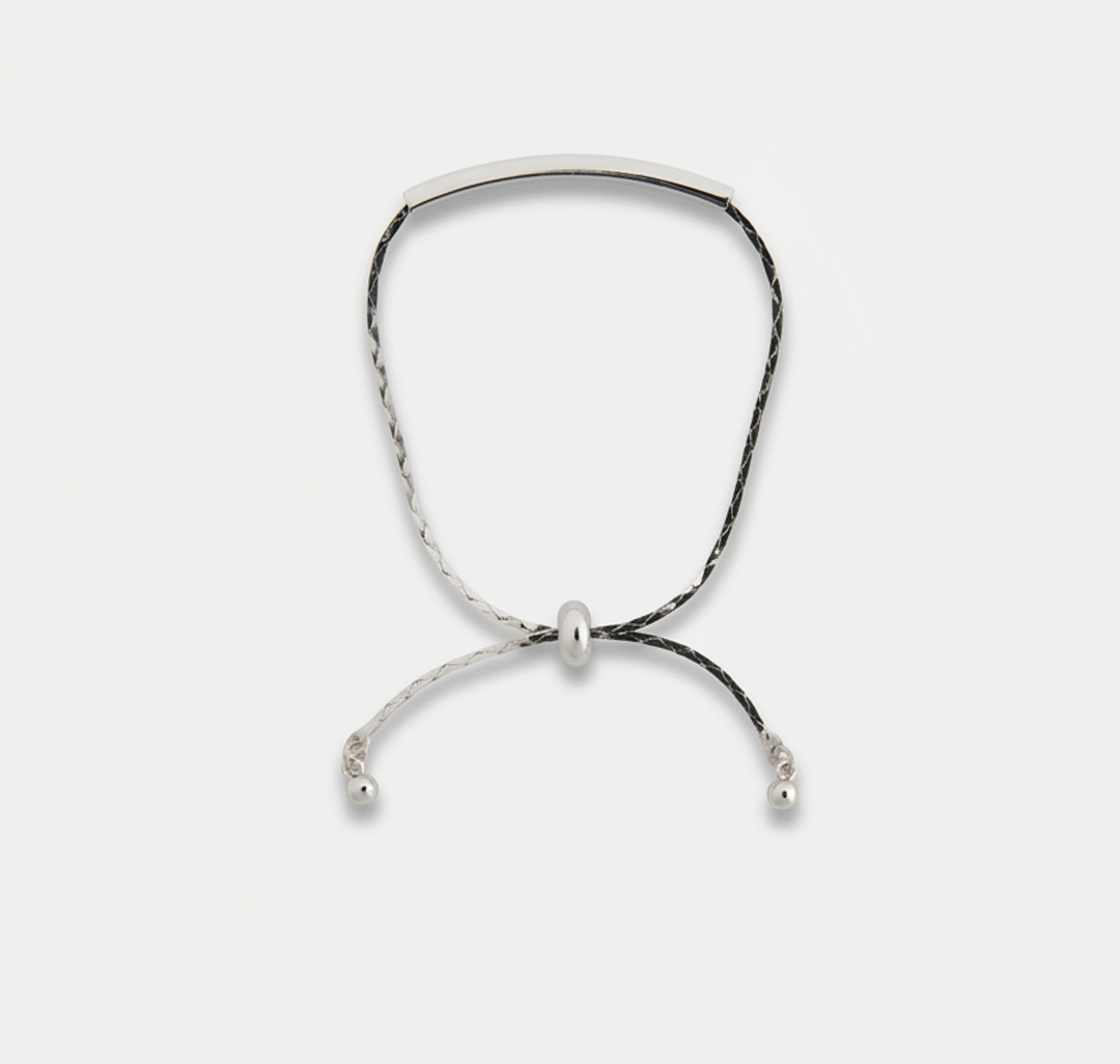 Браслет Мармалато, цвет белое серебро #1