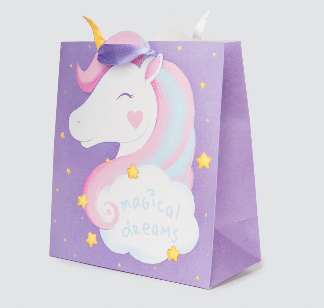 Подарочный пакет Мармалато, цвет Фиолетовый-белый-розовый-мультиколор #1