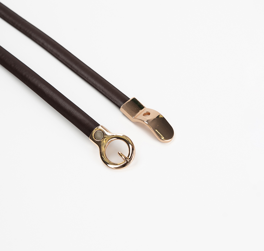 Ремень Мармалато, цвет шоколадный-золото #2