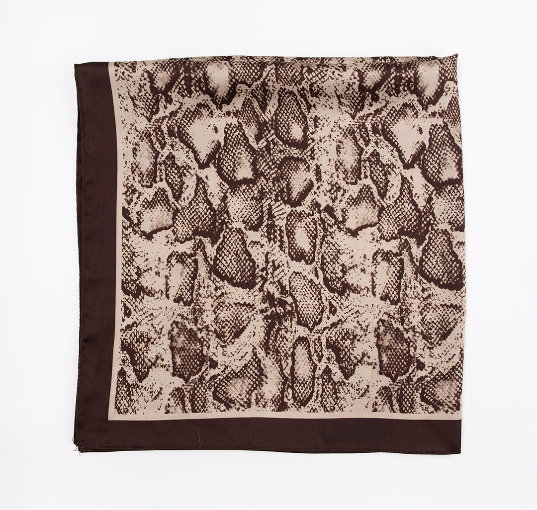 Платок Мармалато, цвет шоколадный-бежевый-молочный #3