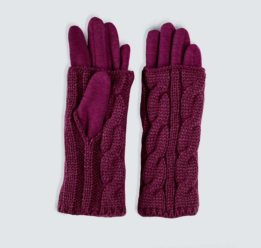 Перчатки Мармалато, цвет Винный #1