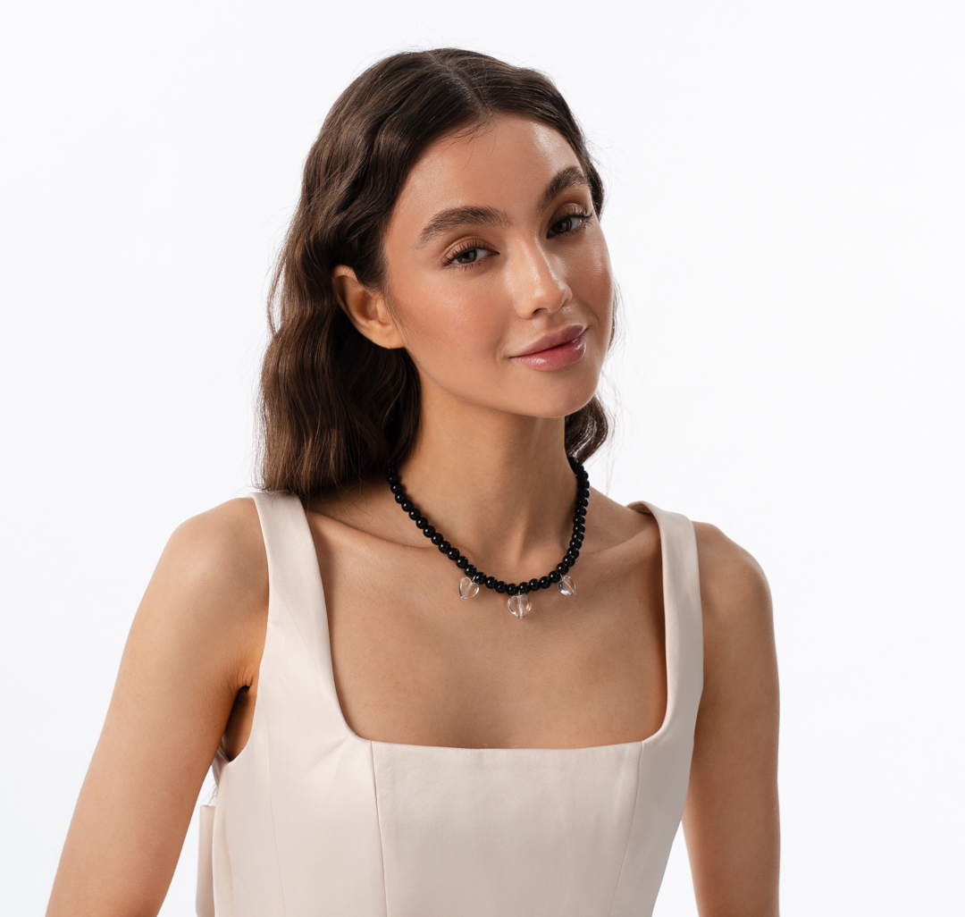 Колье Мармалато, цвет Черный-прозрачный #4