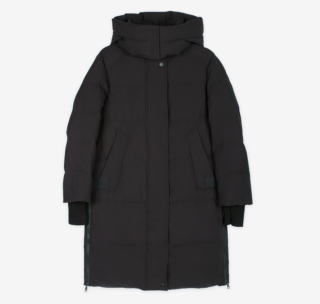 Пуховик с натуральным гусиным пухом Мармалато, цвет Черный #7