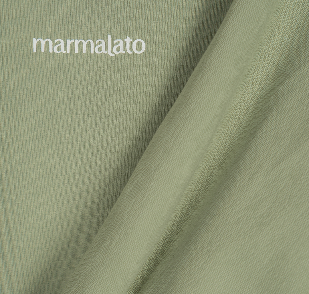 Платье-футболка Мармалато, цвет оливковый-белый #3