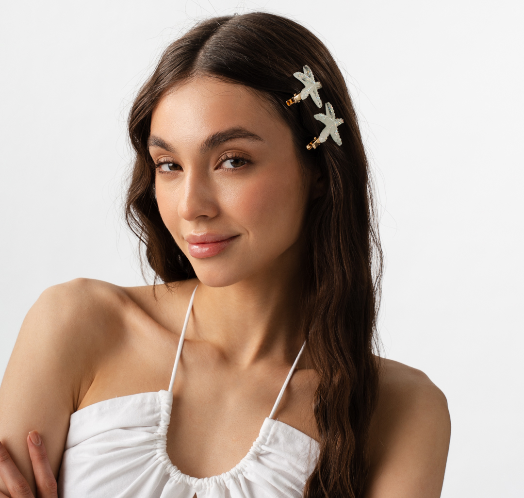 Набор зажимов (2 шт) Мармалато, цвет золото-мультиколор #1