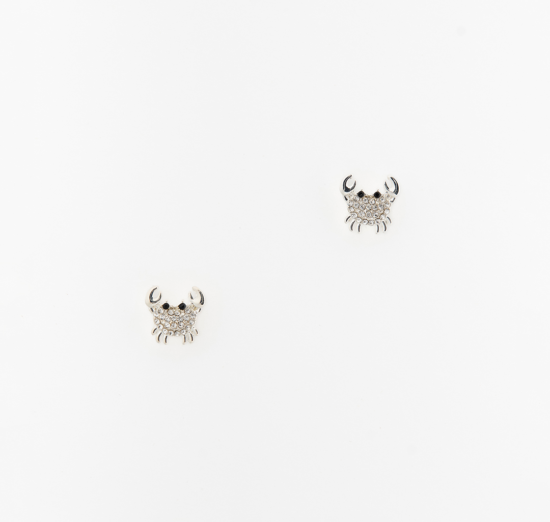 Серьги Мармалато, цвет белое серебро-прозрачный-черный #3