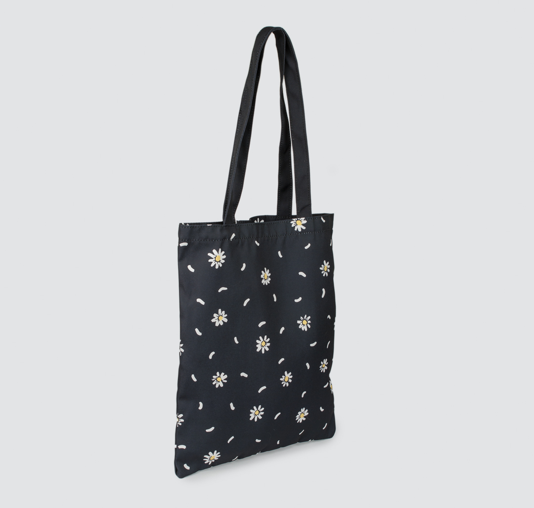 Женская текстильная сумка-шоппер Мармалато, цвет Черный-белый-желтый #5