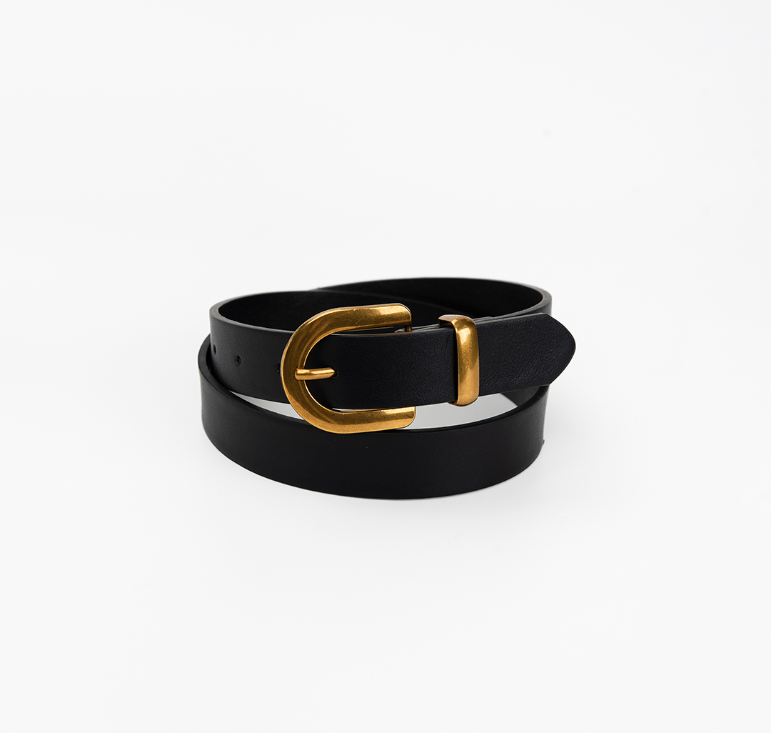 Ремень Мармалато, цвет черный-золото #1