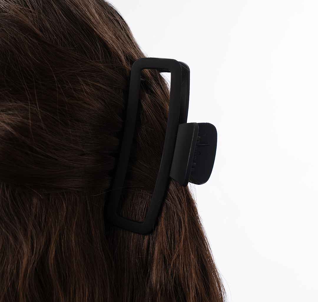 Заколка-краб Мармалато, цвет Матовый черный #5