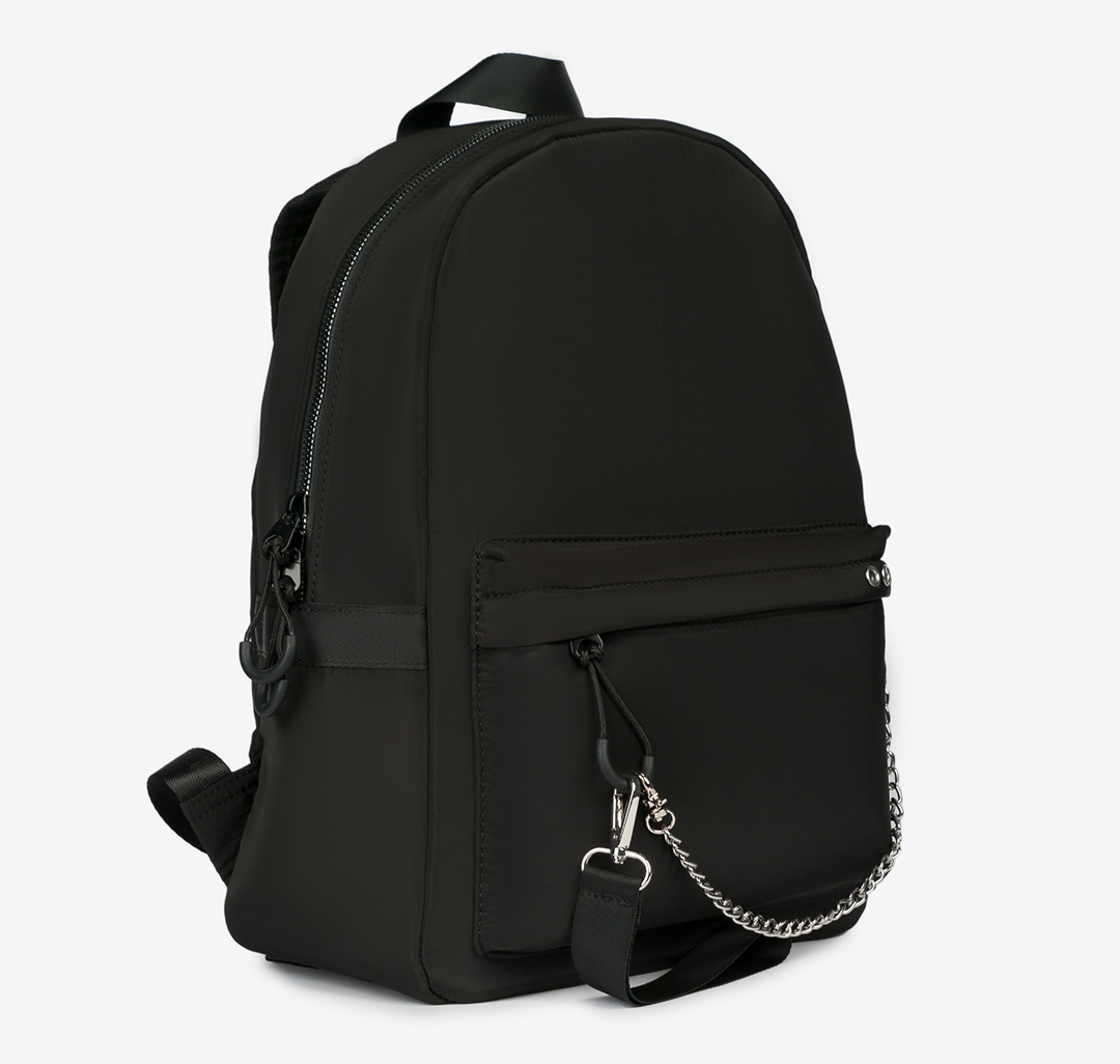 Текстильный женский рюкзак с цепью Мармалато, цвет Черный #5