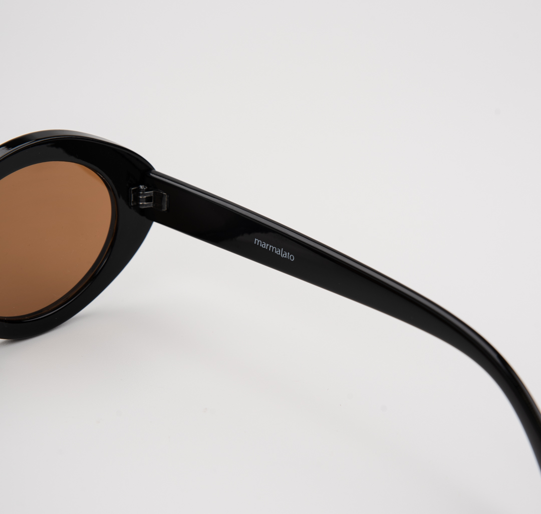 Очки с чехлом Мармалато, цвет черный-коричневый-золото #5