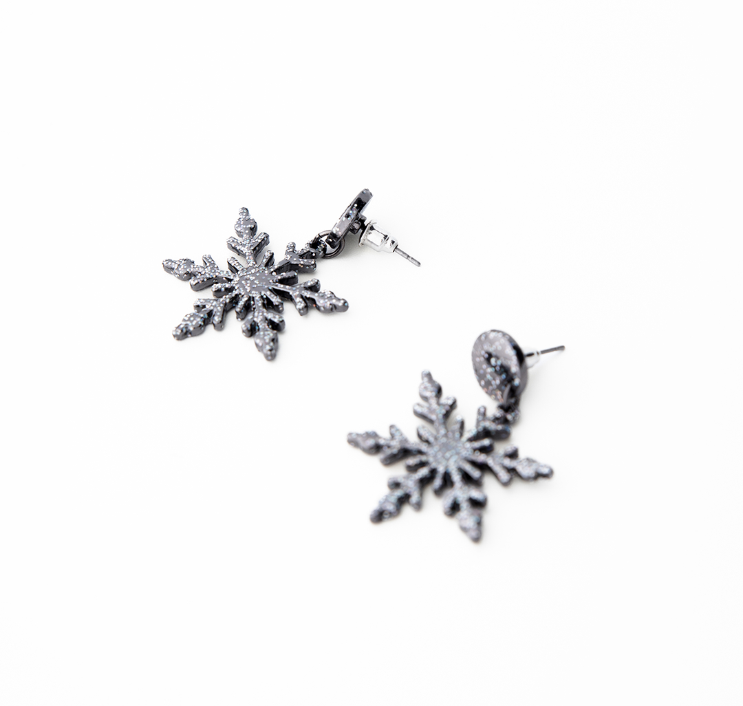 Серьги Мармалато, цвет Черный-серебро #2