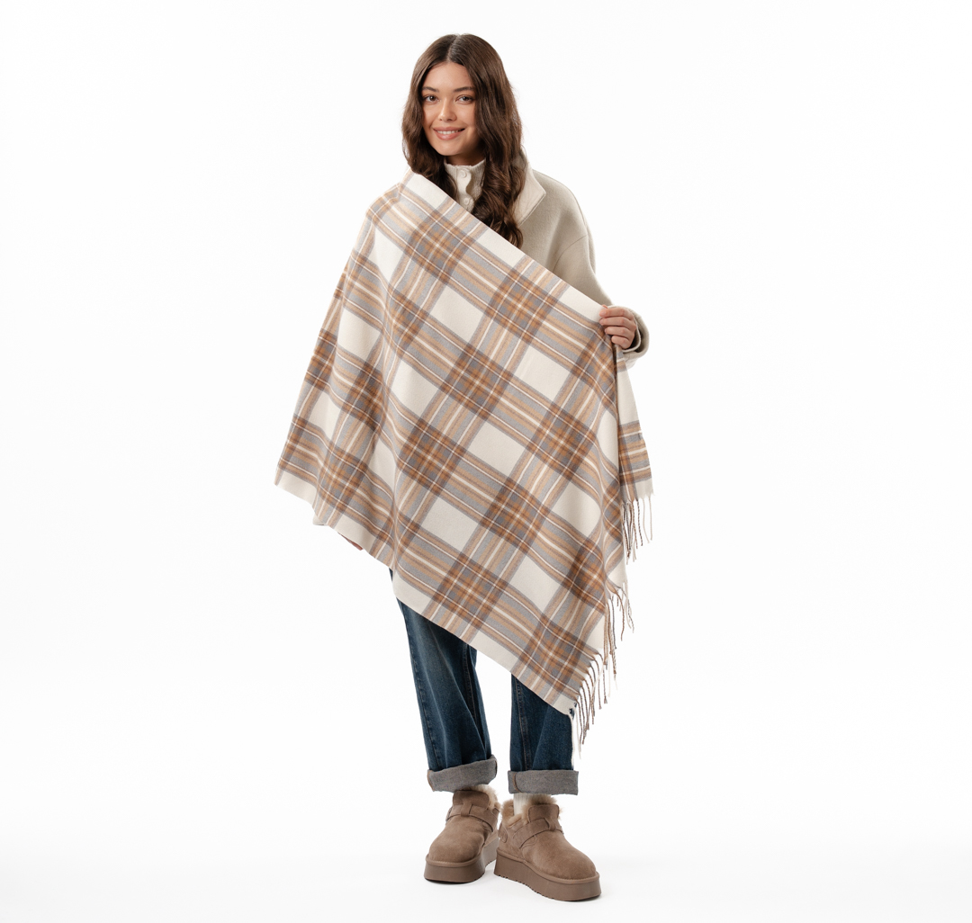 Палантин Мармалато, цвет Молочный-серый-бежевый #3