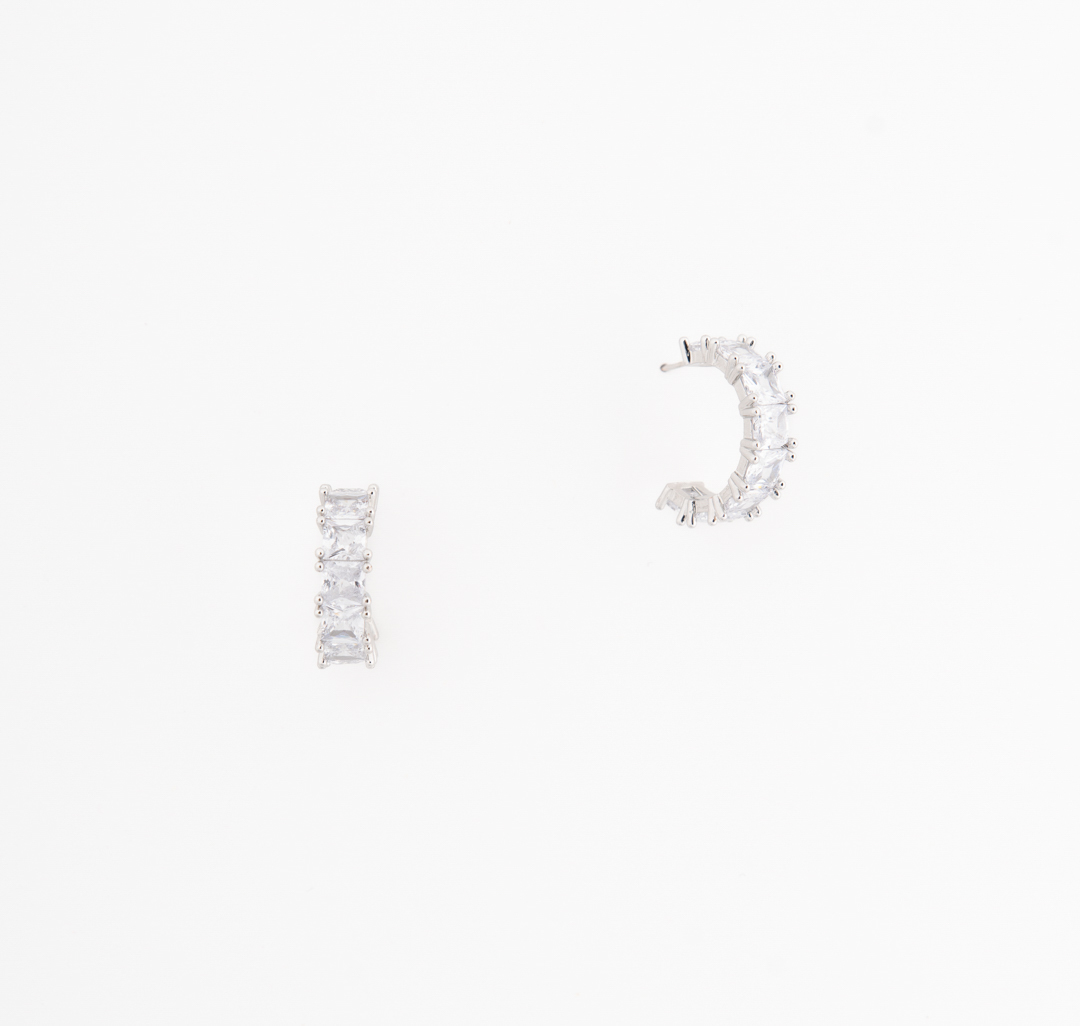 Серьги Мармалато, цвет серебро-прозрачный #4